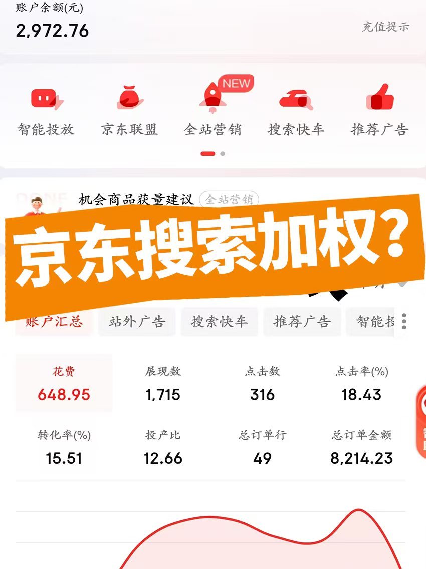 京东搜索加权重方法