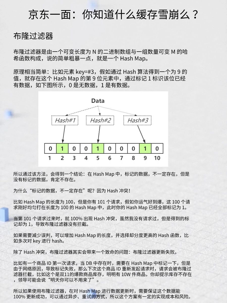 京东一面：你知道什么缓存雪崩么 ？