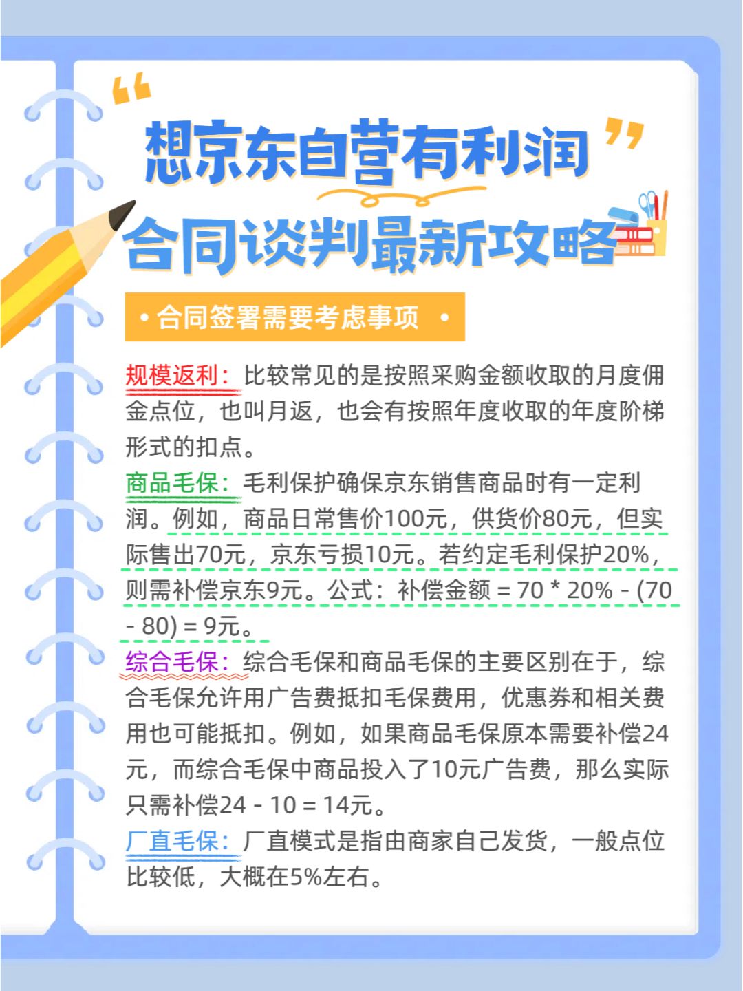 想京东自营有利润的合同谈判最新攻略