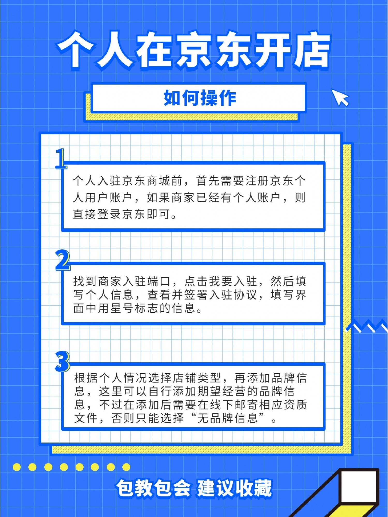 个人也可以在京东开店？如何操作呢？没错！没错！没错！个人也是 ...