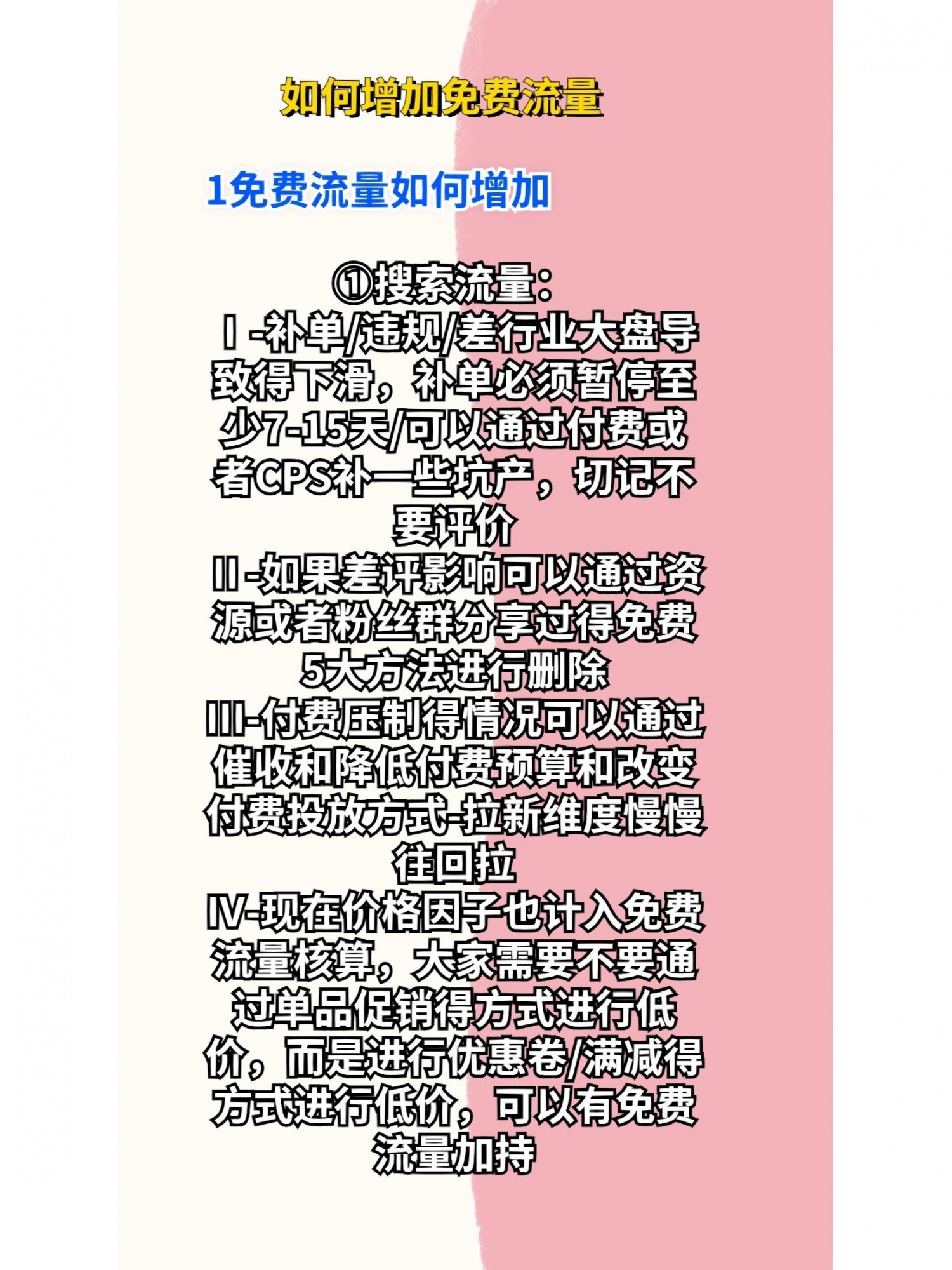 京东免费流量的组成