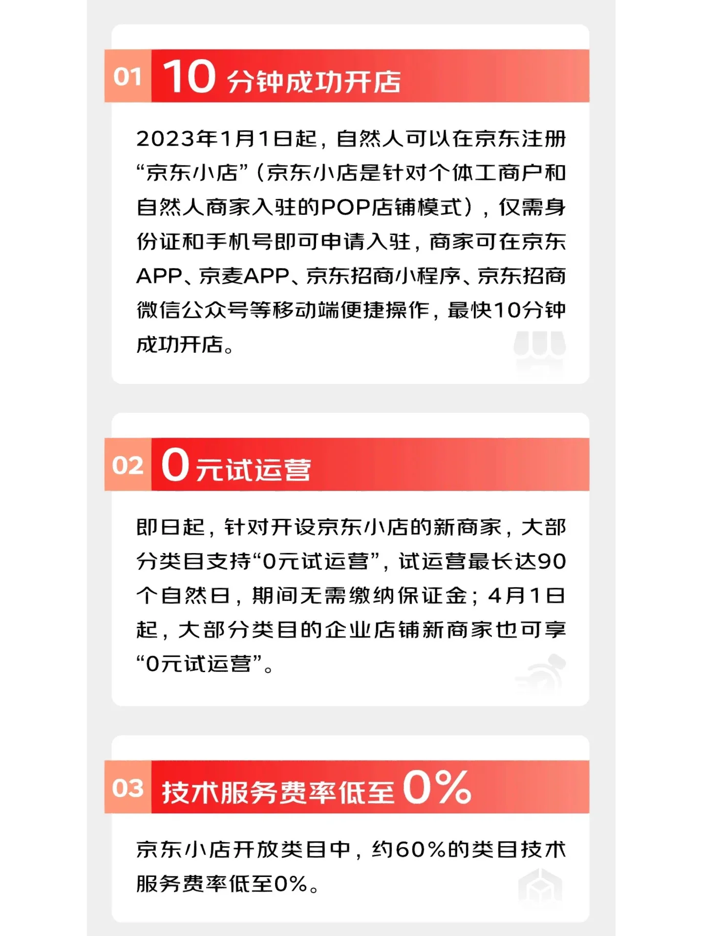 京东个人店入驻政策如图一览