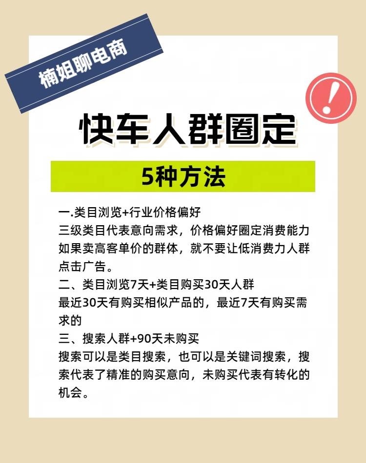 快车人群圈定