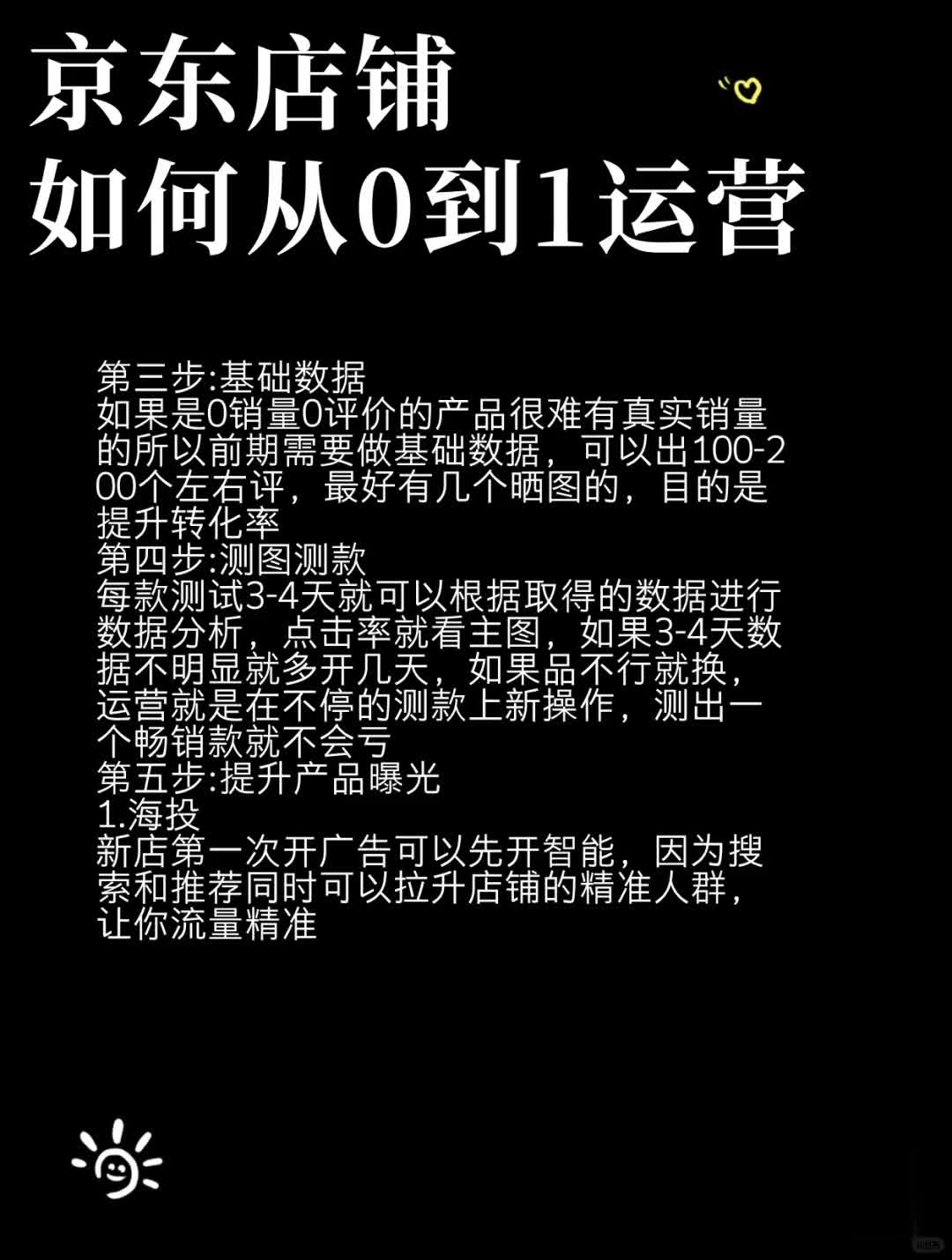 京东店铺从0到1是如何运营的‼️
