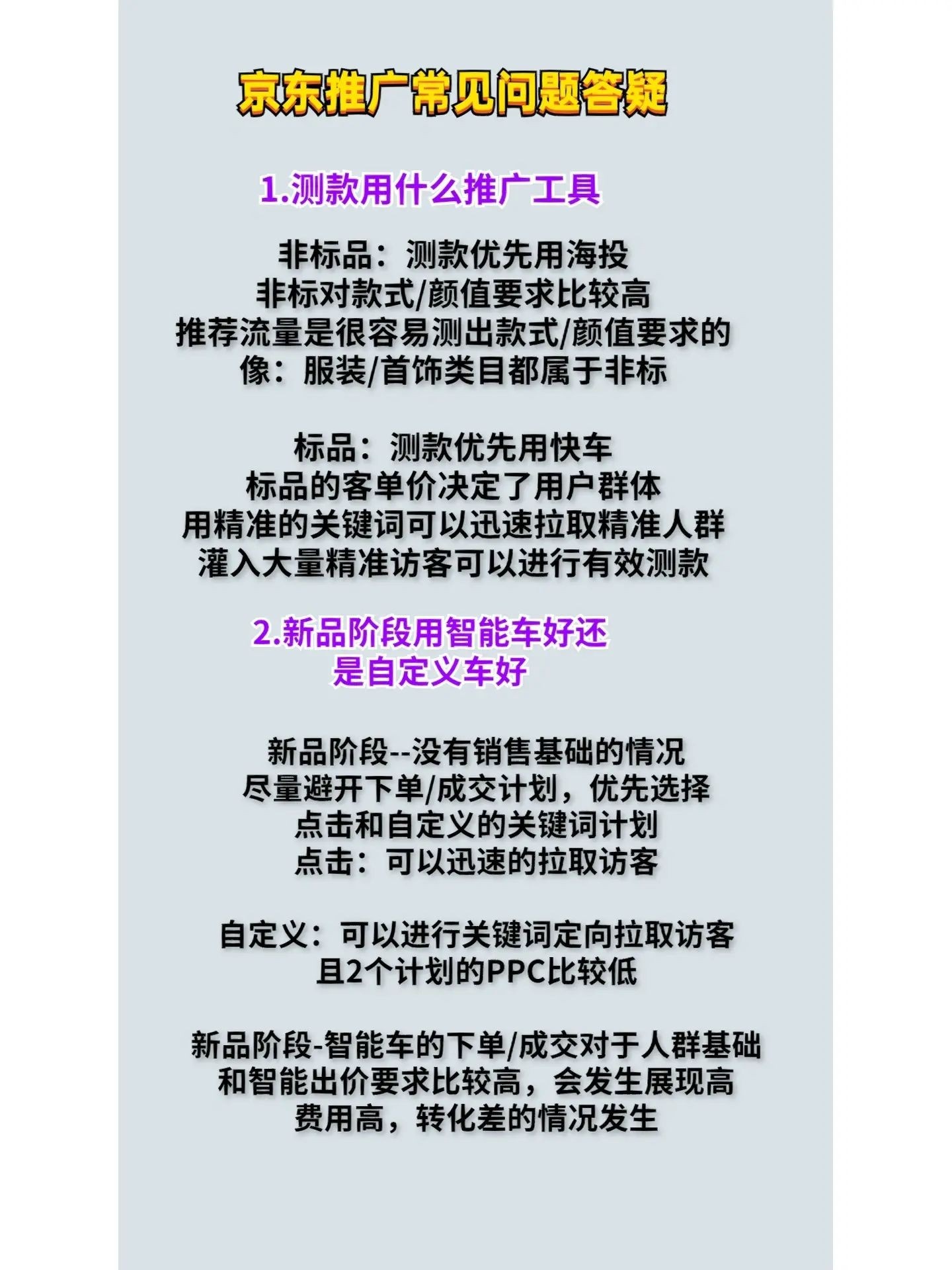 京东推广答疑