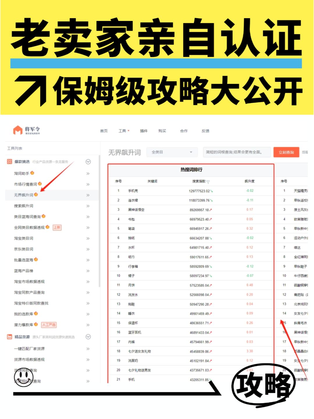 老卖家亲自认证的保姆级攻略大公开！！