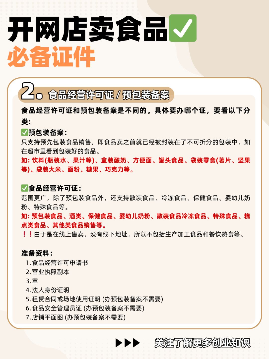 %title插图%num 新手开网店卖食品 需要准备哪些材料?一、