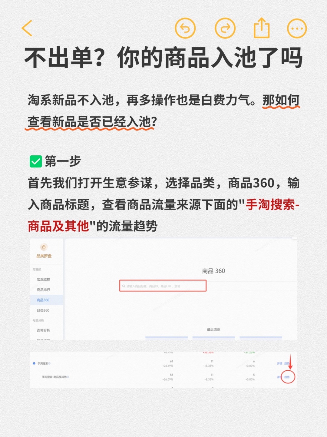 快来看看你的商品到底有没有入池？