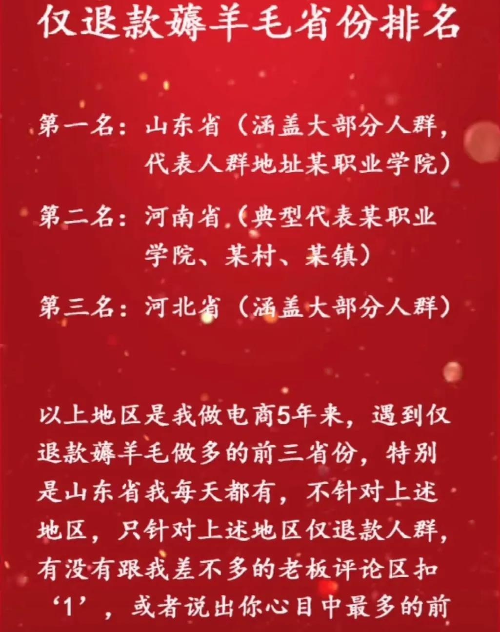 电商遭遇退款风波，北方省份异军突起