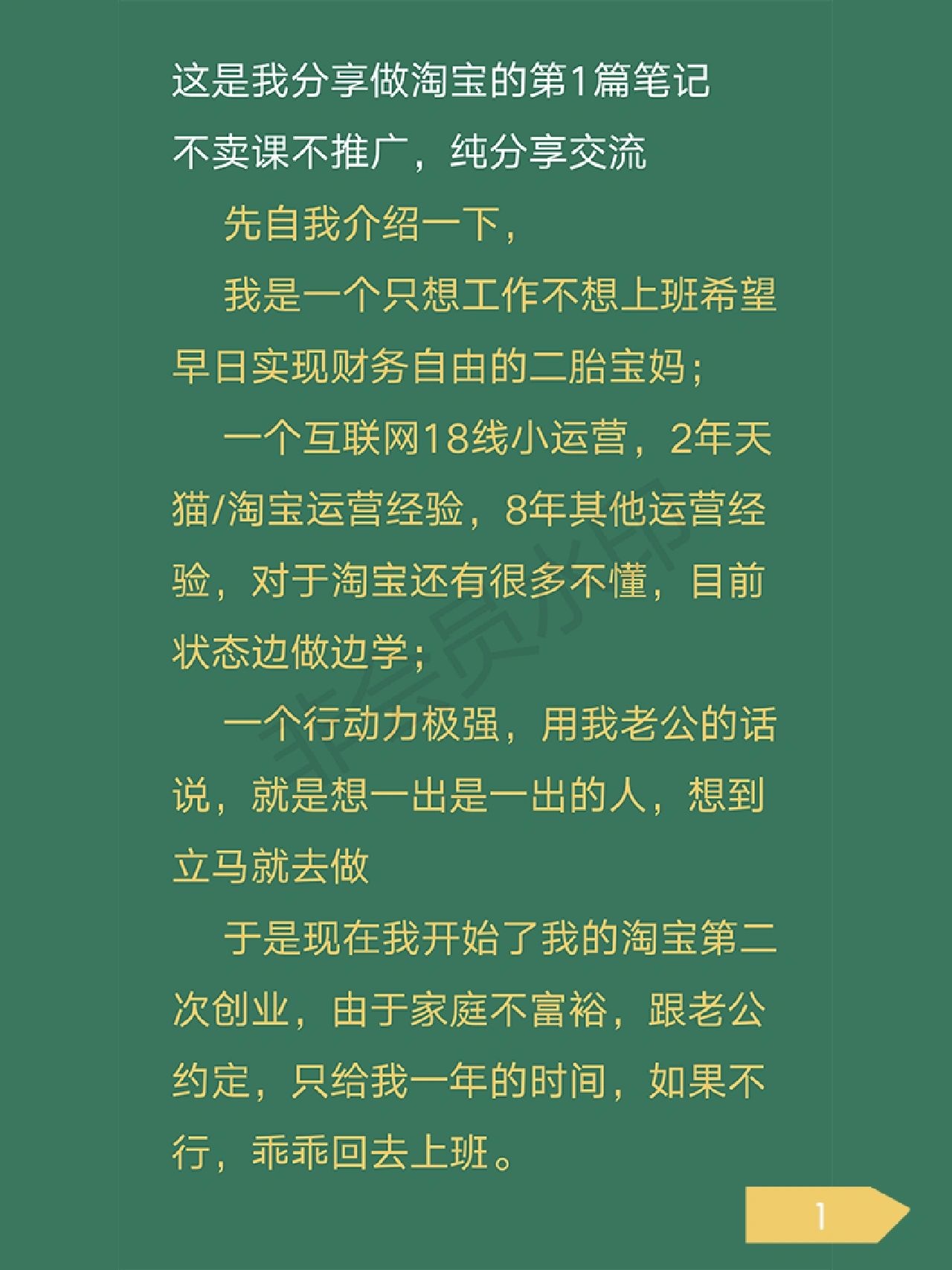 一年在家全职做淘宝