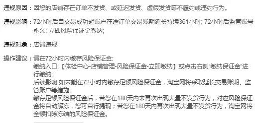 淘宝或拼多多等电商平台罚款商家保证金，企业无罚款权利，更没有执法权