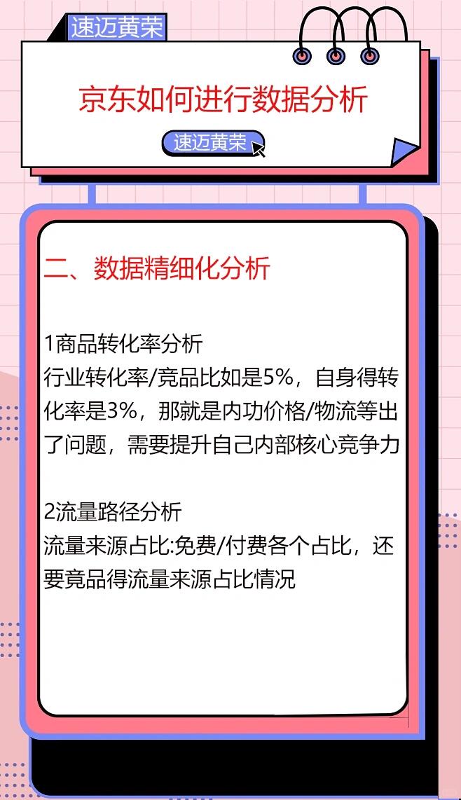 JD如何进行数据分析