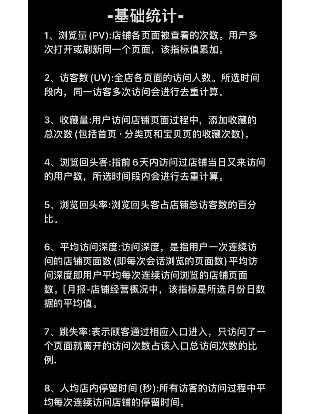 电商运营65条专业术语解答！！！