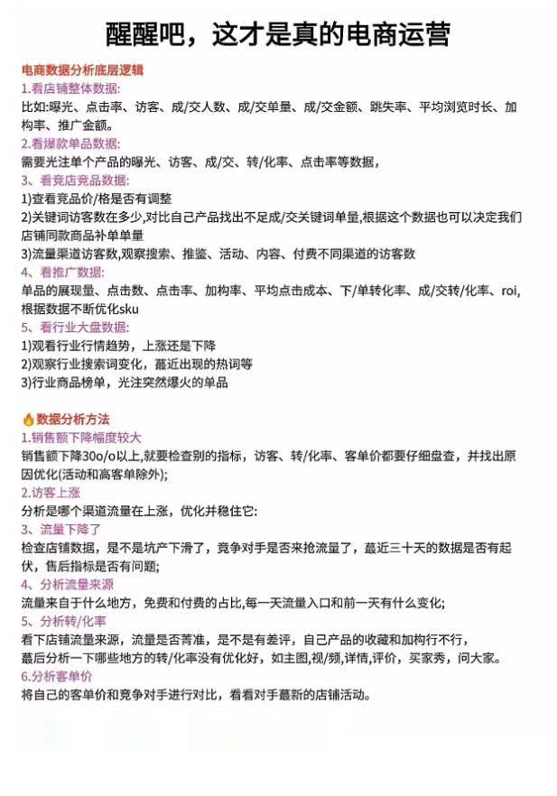 这才是真的电商运营