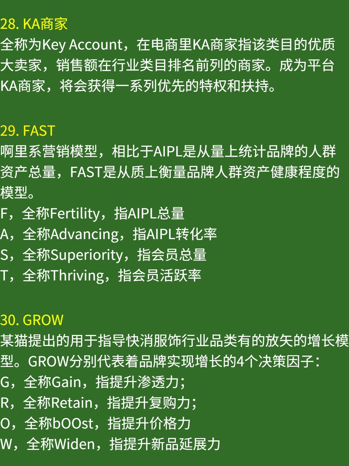 59个电商运营常用的专有术语