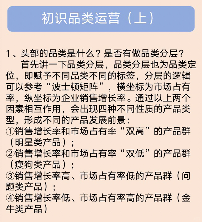 初始品类运营，要做哪些？