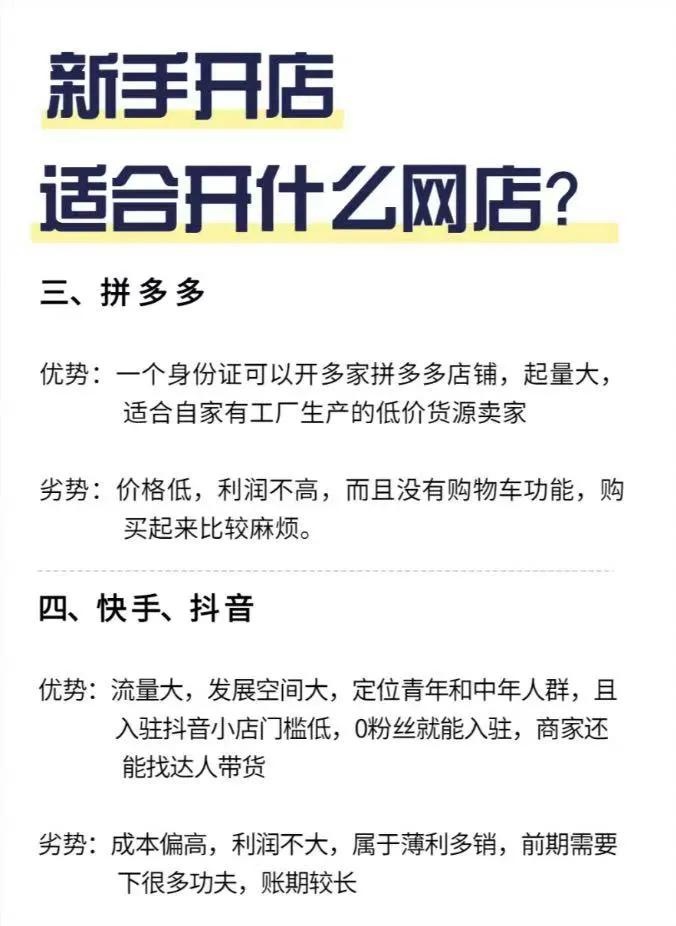 新手适合在哪个平台开网店？