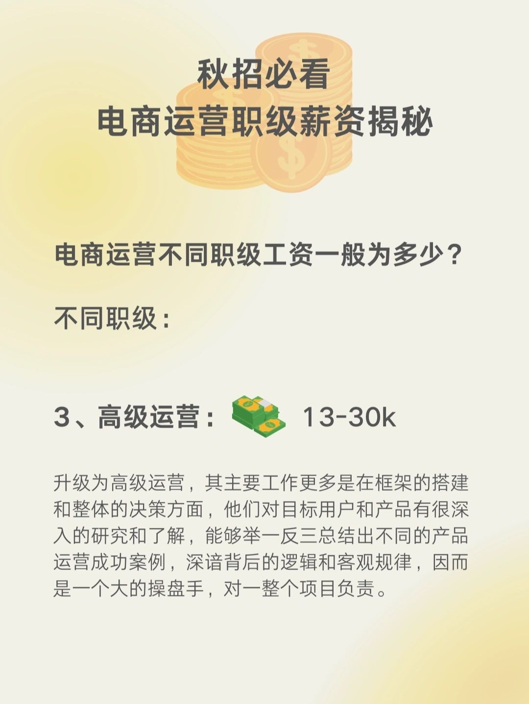 月入上万与否电商运营工作内容大不同！！
